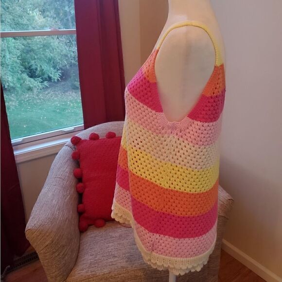 Design365 Bright Stripe Knit Top XL - Picture 5 of 9